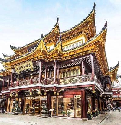 上海豫园商城场地环境基础图库